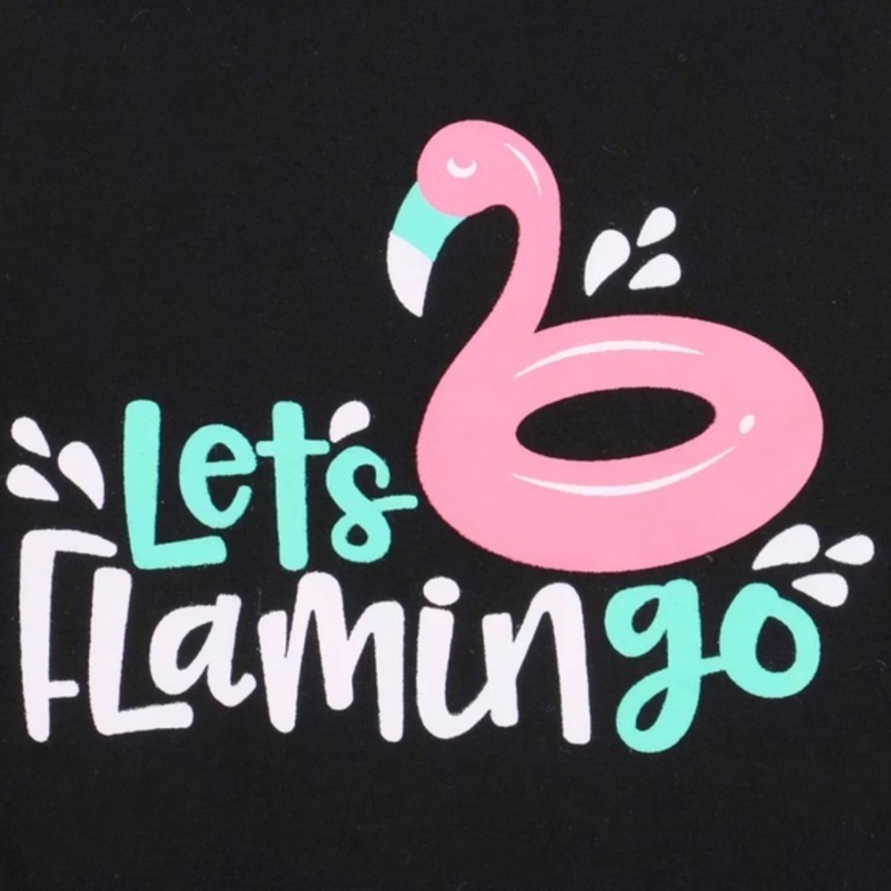 Toddler Girl Celebrate Fun Flamingo Toddler Girl Tassel Matching Boutique Set - Picture 3 of 3